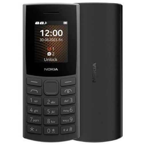 Obrázek Nokia 105 Dual SIM, 4G, černá (2023), (CZ, SK, HU)