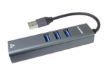 Obrázek PREMIUMCORD Adaptér USB3.0 - LAN RJ45 ETHERNET 10/100/1000 MBIT + 3x USB3.0 port