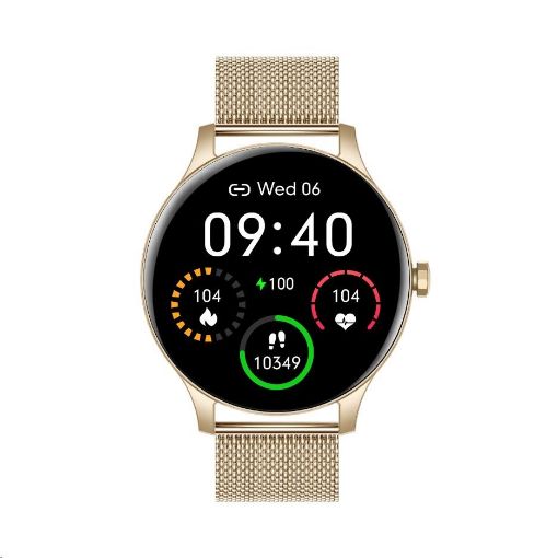 Obrázek Garett Smartwatch Classy zlatá, ocel