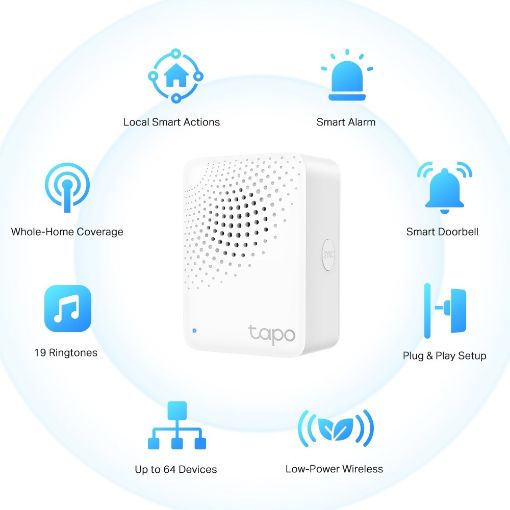 Obrázek TP-Link Tapo H100 WiFi Chytrý IoT hub Tapo s vyzváněním (2,4GHz, Matter certified)