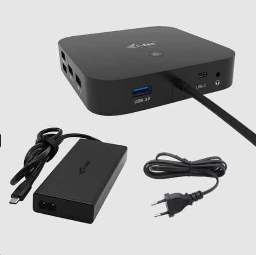 Obrázek i-tec USB-C HDMI + Dual DP Docking Station + PD 100 W + Universal Charger 112 W