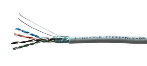 Obrázek FTP kabel LYNX REELEX AIR, Cat5E, drát, PVC, Eca, šedý, 305m