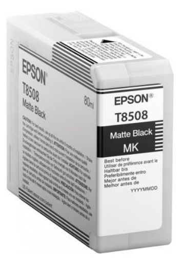 Obrázek EPSON ink čer ULTRACHROME HD "Kosatka" - Matte Black - T850800 (80 ml)