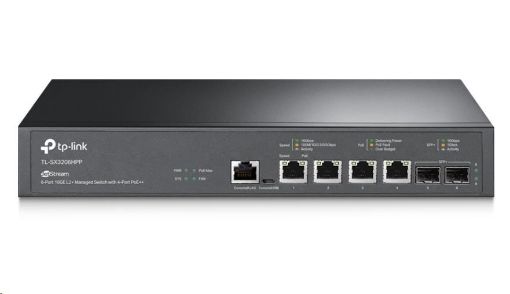 Obrázek TP-Link OMADA JetStream switch SX3206HPP (4x10GbE,2xSFP+,4xPoE++,200W,2xconsole)