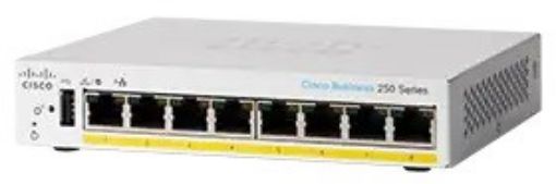 Obrázek Cisco switch CBS250-8PP-D (8xGbE,8xPoE+,45W,fanless) - REFRESH