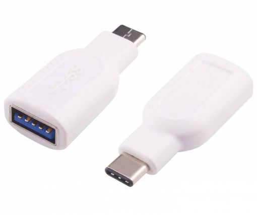 Obrázek PremiumCord adaptér USB 3.1 konektor C - USB 3.0  A (M/F), OTG, bílá