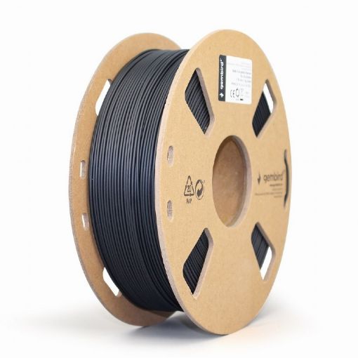 Obrázek GEMBIRD Tisková struna (filament) PLA MATTE, 1,75mm, 1kg, černá