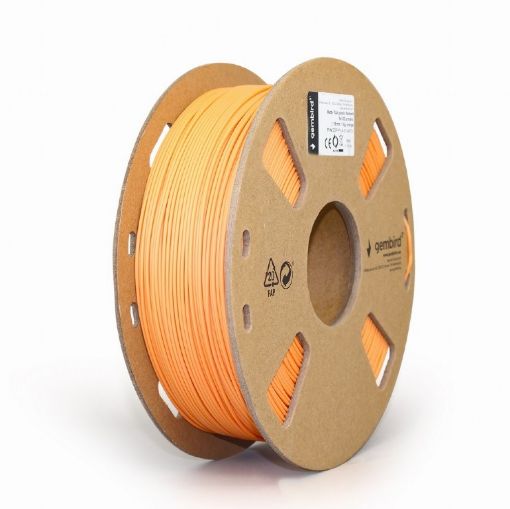 Obrázek GEMBIRD Tisková struna (filament) PLA MATTE, 1,75mm, 1kg, oranžová