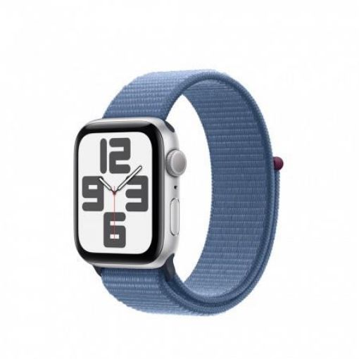 Obrázek APPLE Watch SE GPS 40mm Silver Aluminium Case with Winter Blue Sport Loop