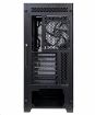 Obrázek EVOLVEO Functio 3, case ATX, 1x120mm PWM ventilátor, RGB panel, průhledná bočnice, černá