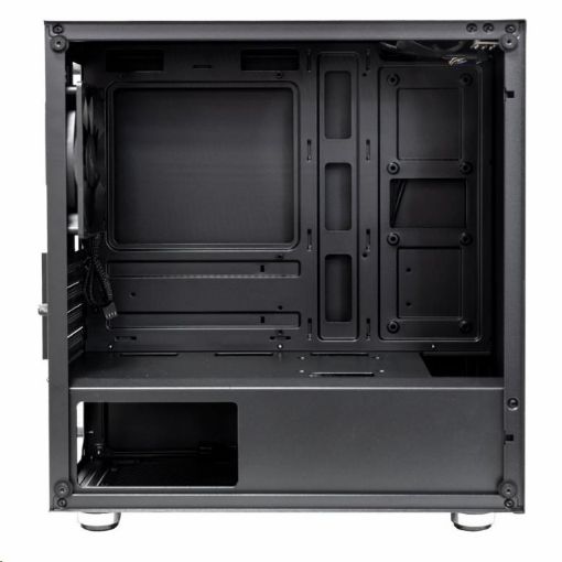 Obrázek EVOLVEO M4, case mATX, 1x120mm PWM ventilátor, průhledná bočnice, černá