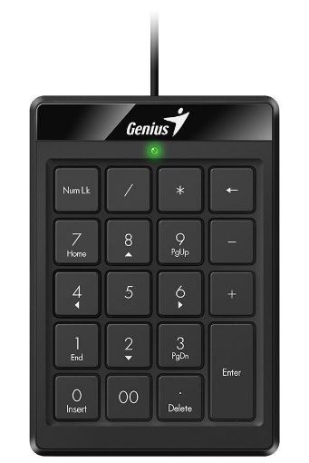 Obrázek GENIUS numerická klávesnice NumPad 110/ Drátová/ USB/ slim design/ černá