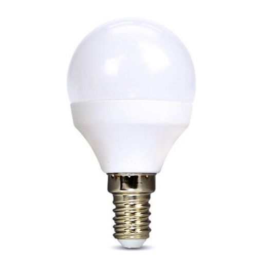 Obrázek Solight LED žárovka, miniglobe, 6W, E14, 3000K, 510lm, bílé provedení