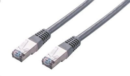 Obrázek C-TECH kabel patchcord Cat5e, FTP, šedý, 0,25m