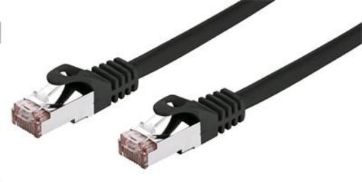 Obrázek C-TECH kabel patchcord Cat6, FTP, černý, 0,25m