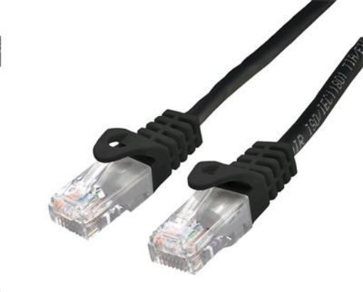 Obrázek C-TECH kabel patchcord Cat6, UTP, černý, 1m