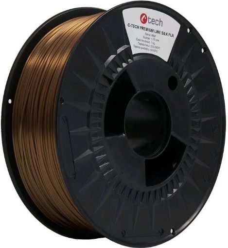 Obrázek C-TECH Tisková struna (filament) PREMIUM LINE, Silk PLA, měď, 1,75mm, 1kg