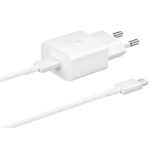 Obrázek Samsung cestovní nabíječka EP-T1510EWE + kabel USB-C, 15W, bílá (OOB bulk)