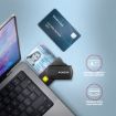 Obrázek AXAGON CRE-SMP2A, USB-A PocketReader 4-slot čtečka Smart card (eObčanka) + SD/microSD/SIM