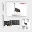 Obrázek AXAGON PCES-SA4M2, PCIe řadič - 2x interní SATA 6G port + 2x SATA M.2 slot, ASM1164, SP & LP