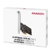 Obrázek AXAGON PCES-SA4M2, PCIe řadič - 2x interní SATA 6G port + 2x SATA M.2 slot, ASM1164, SP & LP