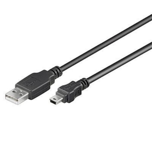 Obrázek PremiumCord kabel USB 2.0, A-B mini, 5pinů, 0,5m