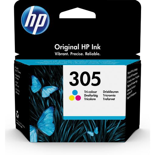 Obrázek HP 305 Tri-color Original Ink Cartridge (100 pages)