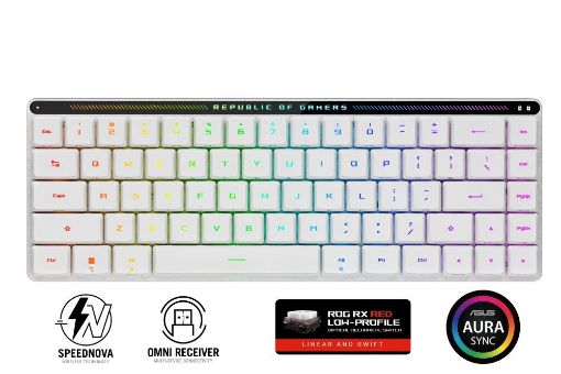 Obrázek ASUS klávesnice ROG FALCHION RX Low profile (ROG NX Snow), US