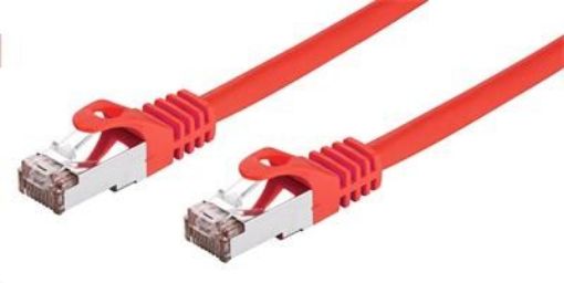 Obrázek C-TECH kabel patchcord Cat6, FTP, červený, 2m