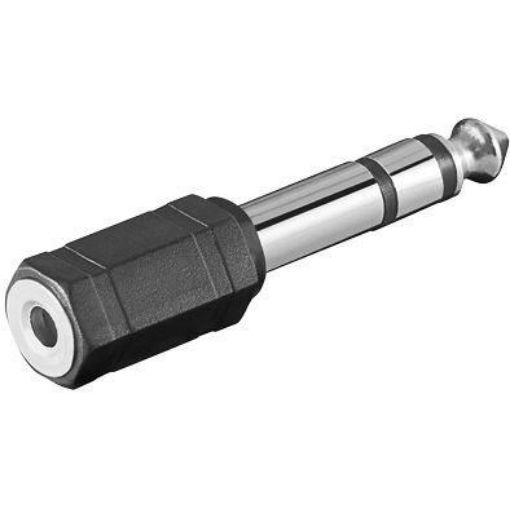 Obrázek PremiumCord adaptér 6,3mm Stereo plug - 3,5mm Stereo jack (M/F)