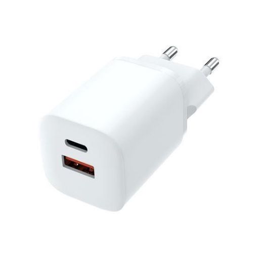 Obrázek Solight rychlonabíječka USB-C + USB-A, GaN 33W PD, bílá