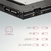 Obrázek AXAGON RSS-CD09 rámeček pro 2.5" SSD/HDD do DVD slotu, 9.5 mm, LED, hliník