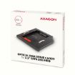 Obrázek AXAGON RSS-CD09 rámeček pro 2.5" SSD/HDD do DVD slotu, 9.5 mm, LED, hliník