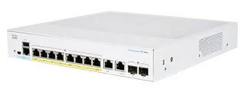 Obrázek Cisco switch CBS350-8FP-2G-UK (8xGbE,2xGbE/SFP combo,8xPoE+,120W,fanless) - REFRESH