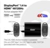 Obrázek Club3D Adaptér aktivní DisplayPort 1.4 na HDMI 4K120HZ HDR (M/F), černá