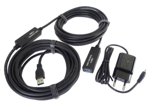 Obrázek PremiumCord USB 3.0 repeater a prodlužovací kabel A/M-A/F 15m