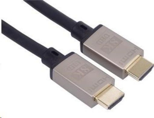 Obrázek PREMIUMCORD Kabel HDMI 2.1 High Speed + Ethernet kabel 8K@60Hz, 4K@120Hz, pozlacené konektory, 1.5m