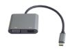 Obrázek PremiumCord MST adaptér USB-C na HDMI + VGA, rozlišení 4K a FULL HD 1080p