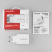 Obrázek AXAGON ACU-PQ22W, PD & QC nabíječka do sítě 22W, 2x port (USB-A + USB-C), PD3.0/QC3.0/AFC/FCP/Apple, bílá