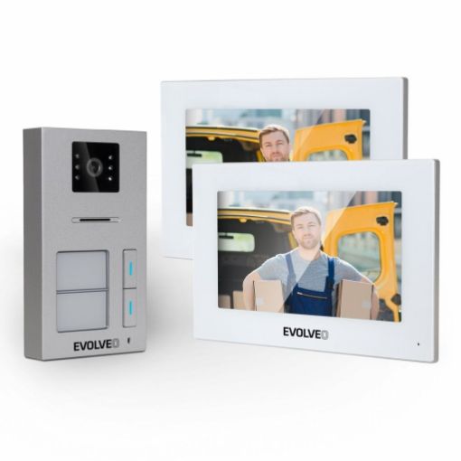 Obrázek EVOLVEO DoorPhone AP2-2 drátový videotelefon pro dva byty s aplikací