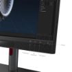 Obrázek LENOVO LCD ThinkVision 27 3D - 27'',IPS,matný,16:9,3840x2160(2D),1920x2160(3D),4ms,HDMI,DP,USB-C,USB Hub,RJ45,VESA,Pivot