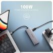 Obrázek AXAGON HMC-5H60, USB 5Gbps hub, porty 2x USB-A, 1x USB-C, HDMI 4k/60, PD 100W, kabel USB-C 15cm