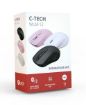 Obrázek C-TECH myš Dual mode, bezdrátová, 1600DPI, 6 tlačítek, černá, USB nano receiver