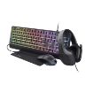 Obrázek TRUST Sada sluchátka + myš + klávesnice + mousepad GXT 792 Quadrox 4v1 Gaming Bundle