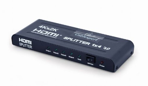 Obrázek GEMBIRD Dat přepínač  HDMI splitter, rozbočovač 4 cesty