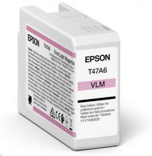 Obrázek EPSON ink Singlepack Vivid Light Magenta T47A6 UltraChrome Pro 10 ink 50ml