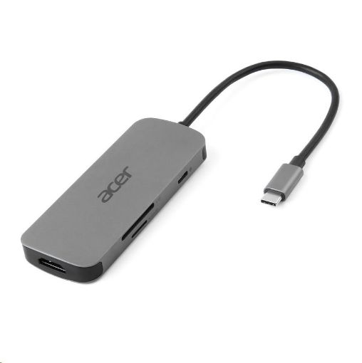 Obrázek ACER Dokovací stanice 7IN1 TYPE C DONGLE: 1x HDMI, 1x DP, 1x USB-C,2x USB3.2, 1x RJ-45,1x 3.5mm audio port