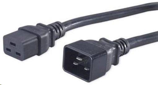 Obrázek PREMIUMCORD Kabel napájecí 230V/16A prodlužovací 1,5m (konektory IEC 320 C19 - IEC 320 C20)