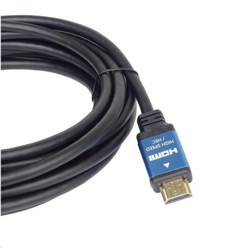 Obrázek PREMIUMCORD Kabel HDMI - Ultra HDTV, 2m (kovové, zlacené konektory)