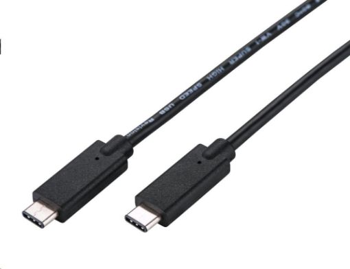 Obrázek C-TECH kabel USB 3.2, Type-C (CM/CM), PD 100W, 20Gbps, 1m, černý